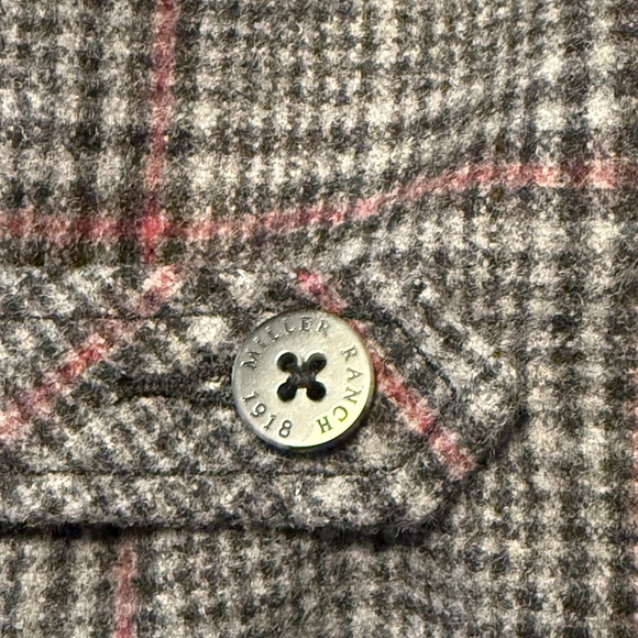 Miller Ranch presented by Cinch Men’s Western Wool Plaid Notched Vest - Picture 6 of 10